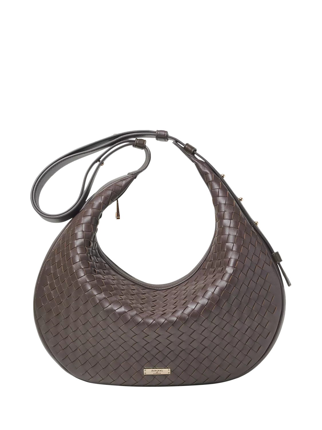 Aspinal of London Hudson handbag in chocolate leather (British brand)