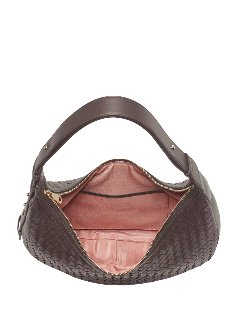 Aspinal of London Hudson handbag in chocolate leather (British brand)