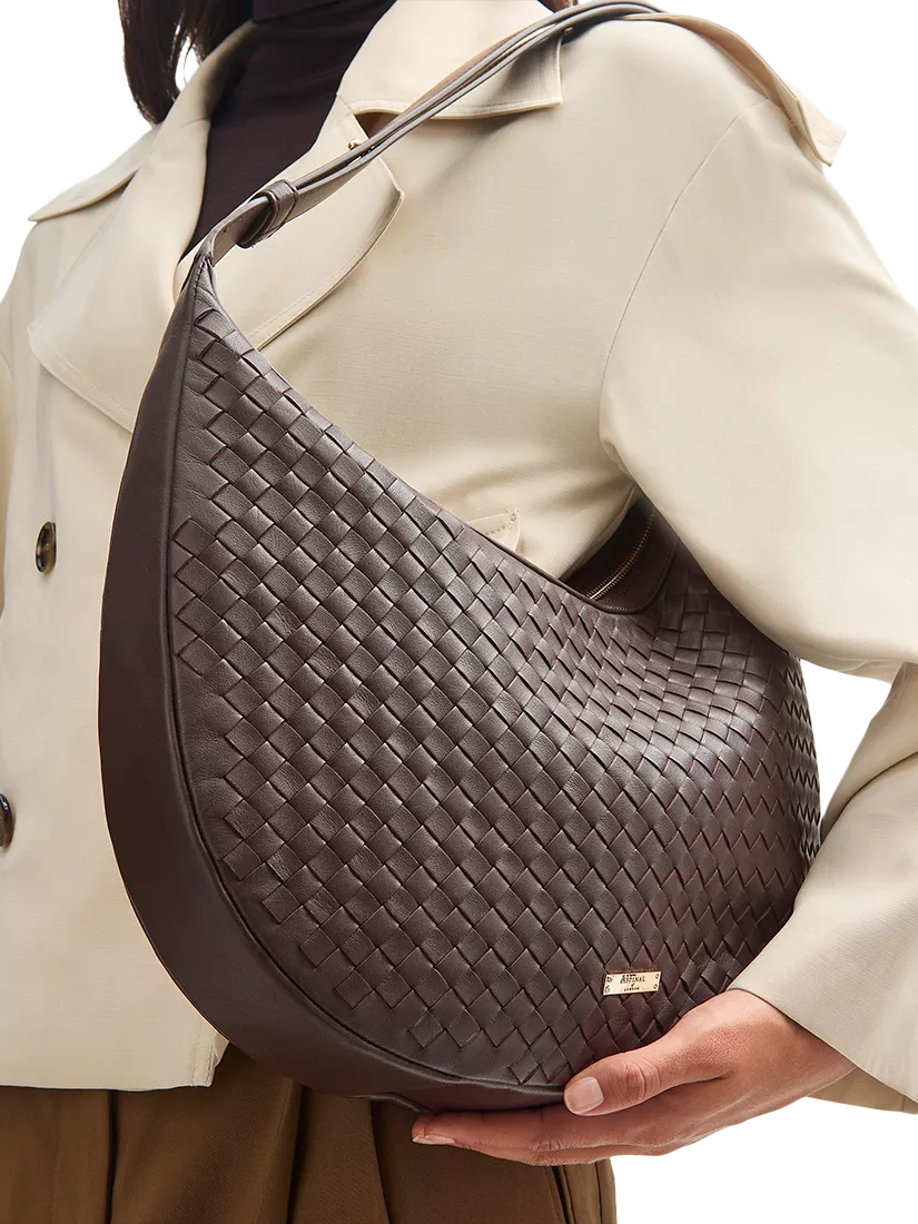 Aspinal of London Hudson handbag in chocolate leather (British brand)