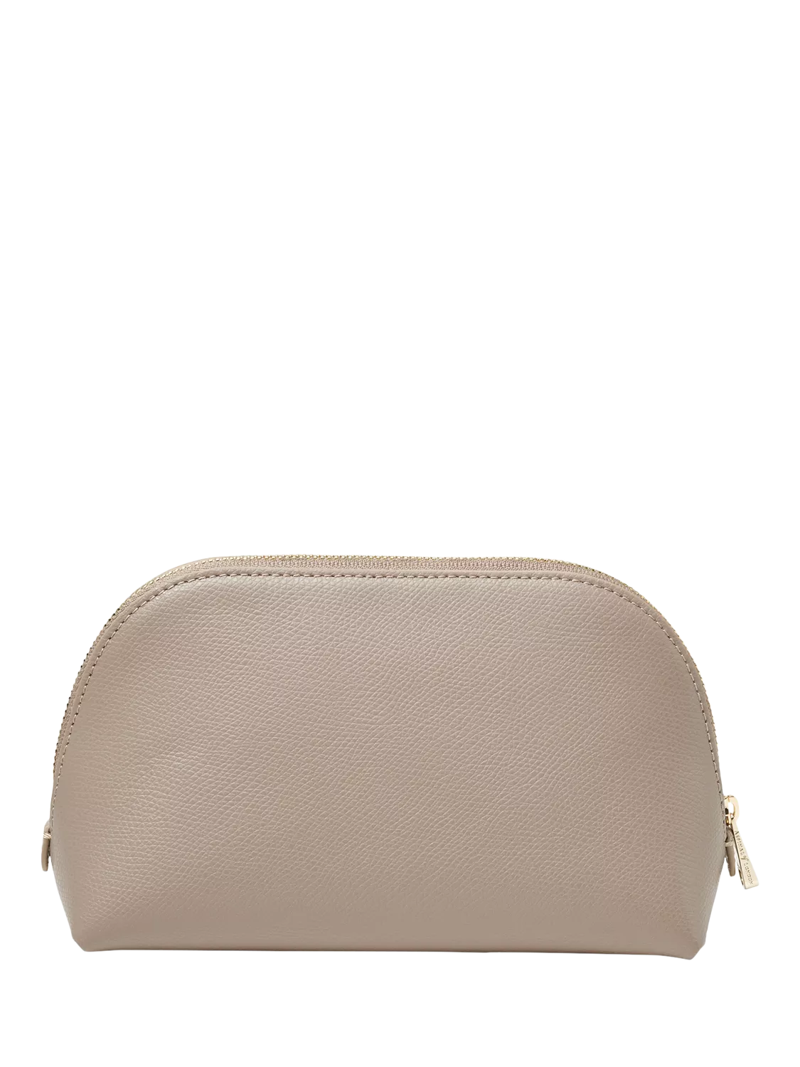 Aspinal of London makeup case taupe leather (British brand)