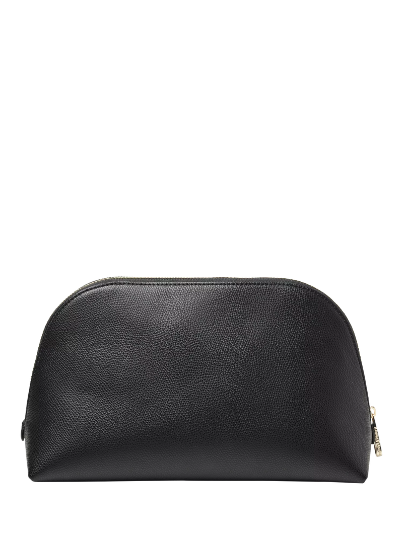 Aspinal of London black leather toiletry bag, imported from the UK