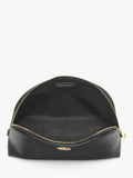 Aspinal of London black leather toiletry bag, imported from the UK