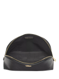 Aspinal of London black leather toiletry bag, imported from the UK