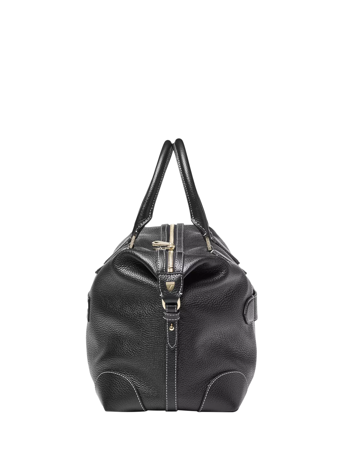 Aspinal of London Hudson bag in black pebble leather, UK version