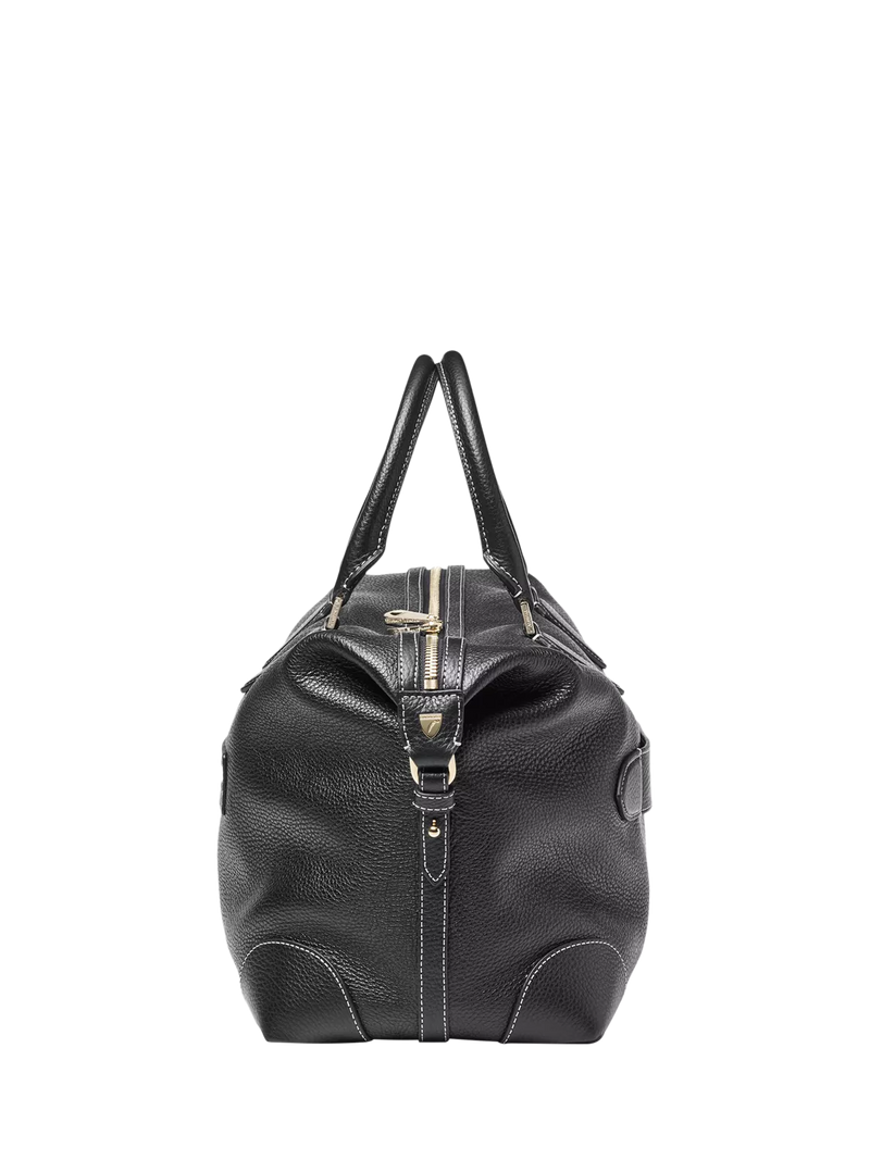 Aspinal of London Hudson bag in black pebble leather, UK version