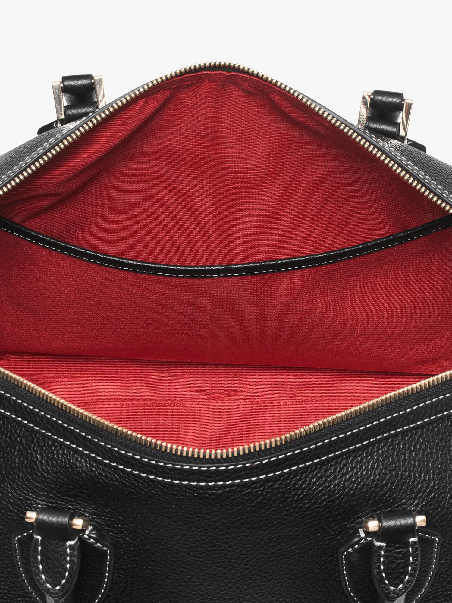 Aspinal of London Hudson bag in black pebble leather, UK version