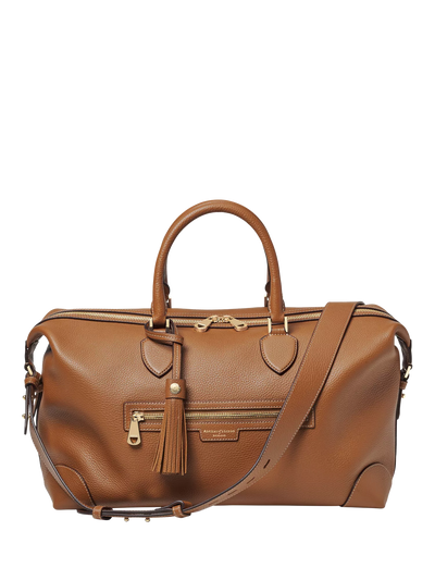 John Lewis Aspinal of London The Hudson Pebble Leather Bag Tan- Buy online at McGrocer