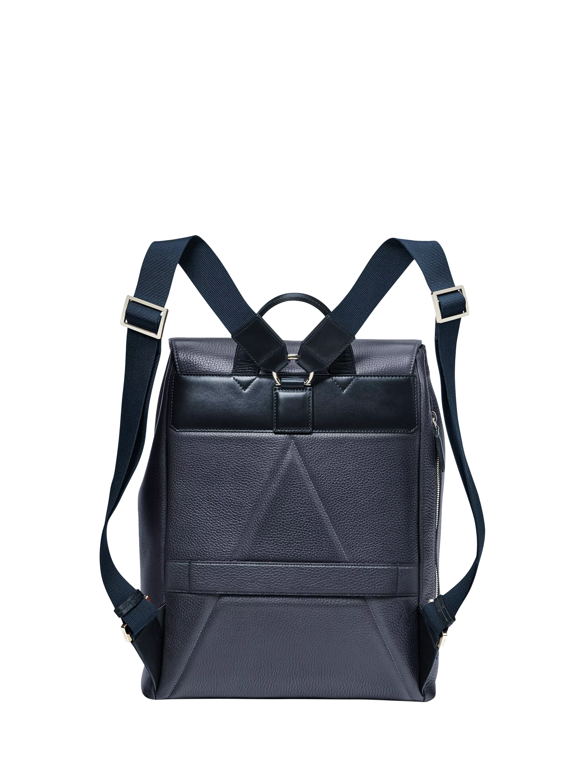 Aspinal of London Reporter Leather Backpack Navy, UK version