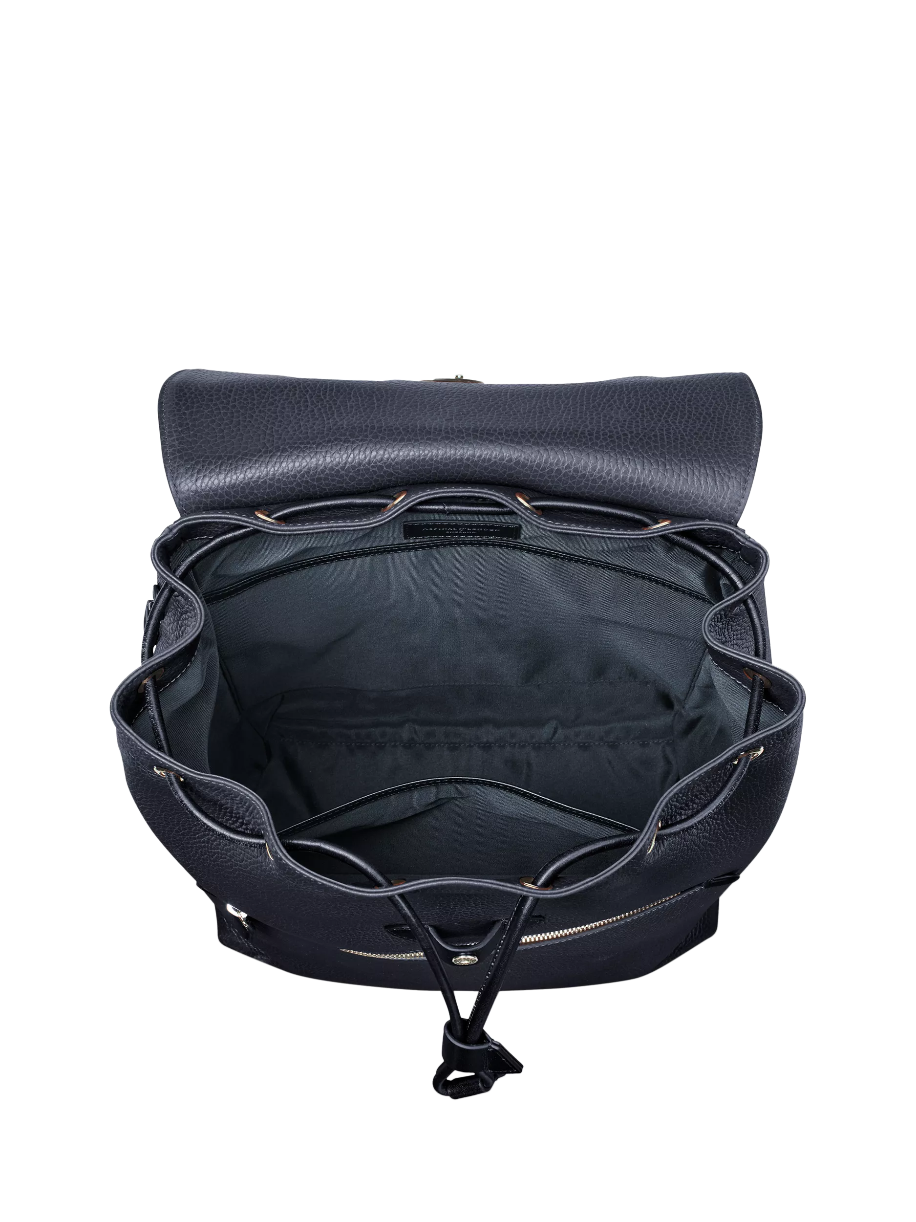 Aspinal of London Reporter Leather Backpack Navy, UK version