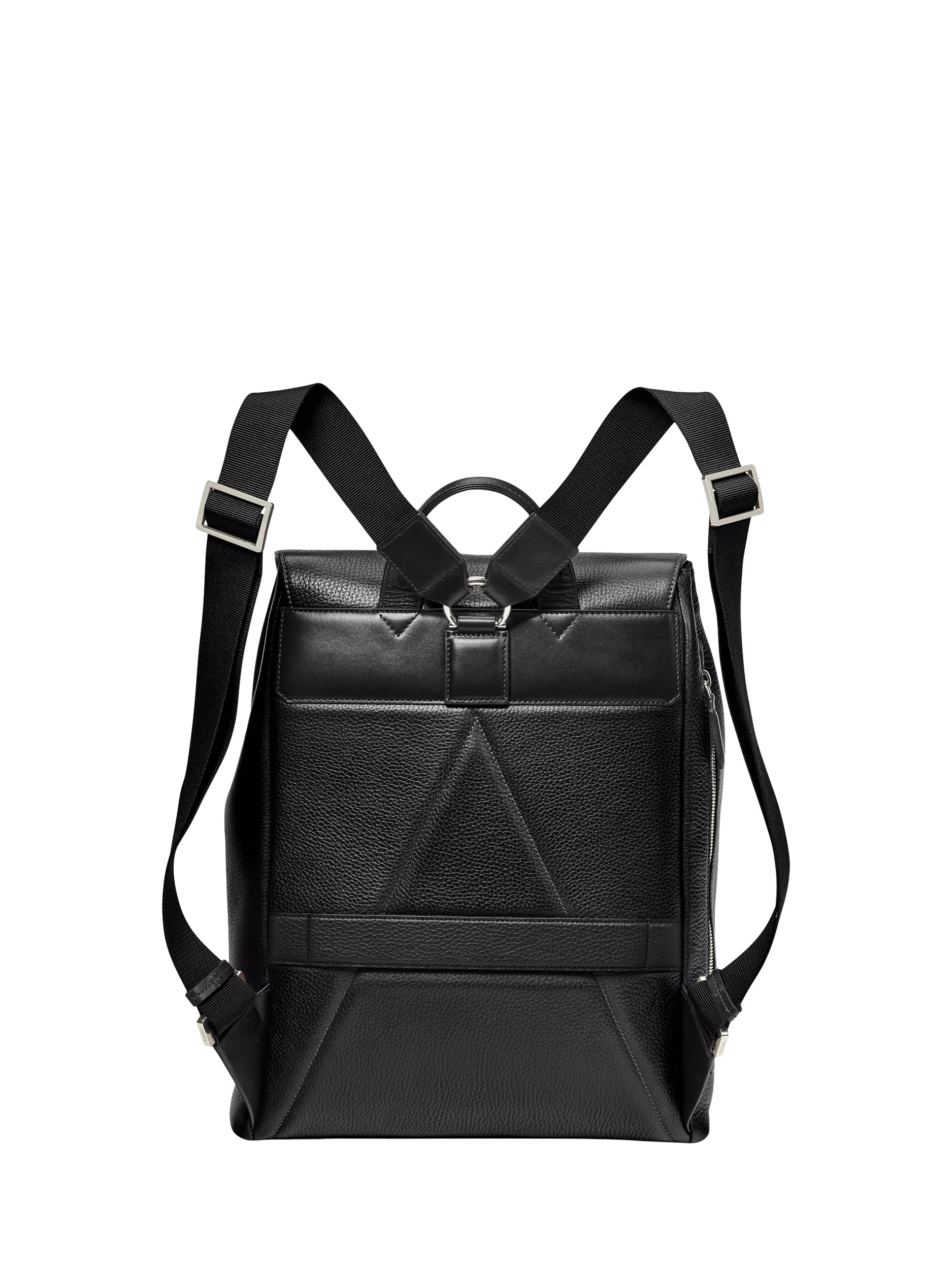 Aspinal of London Reporter leather backpack black, imported from the UK