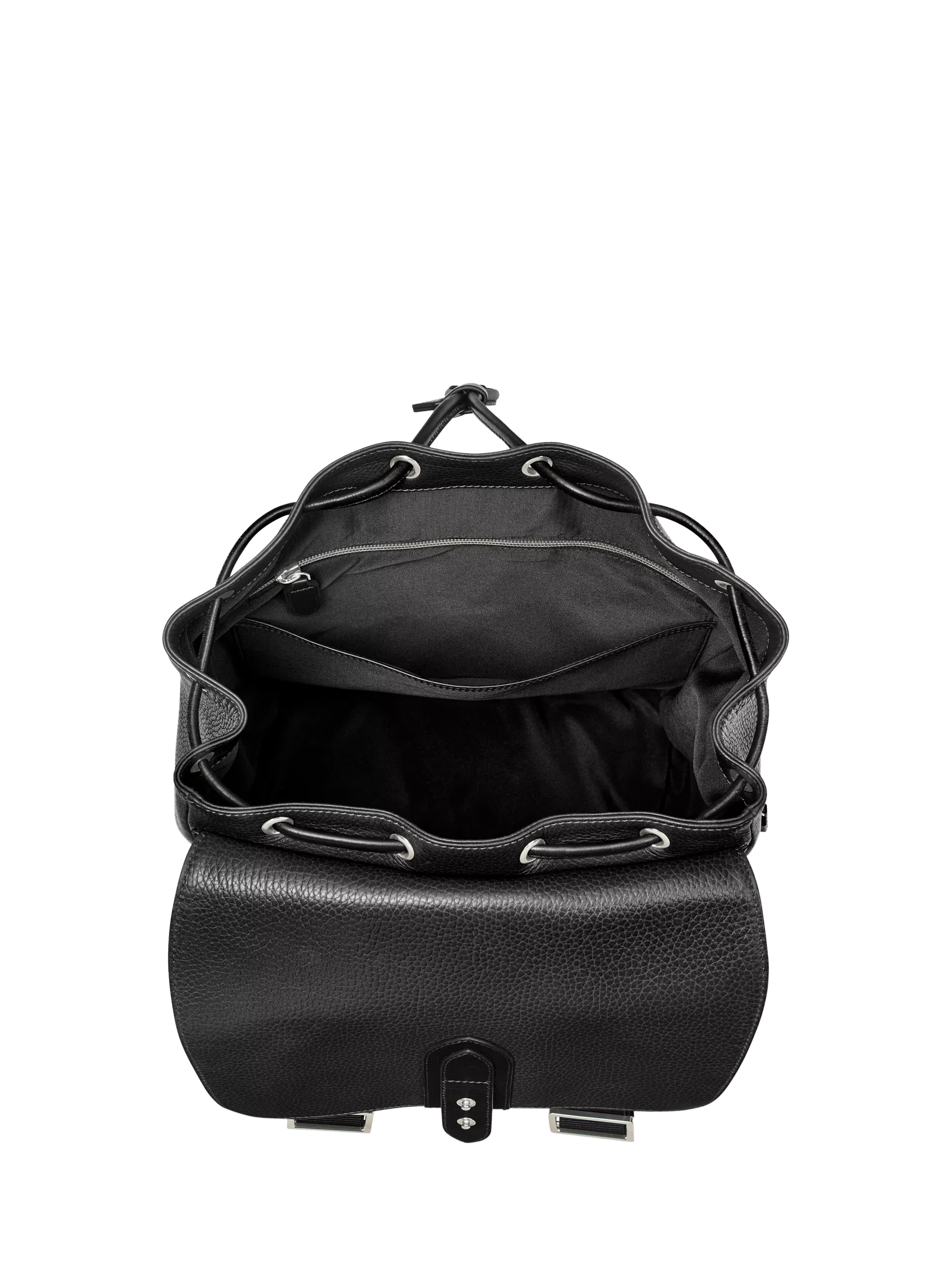 Aspinal of London Reporter leather backpack black, imported from the UK