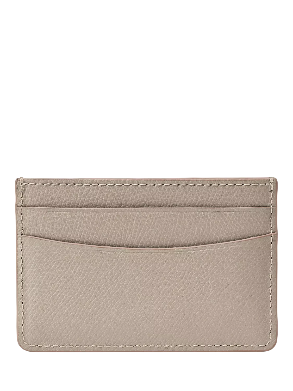 Aspinal of London leather slim credit card case taupe, UK version