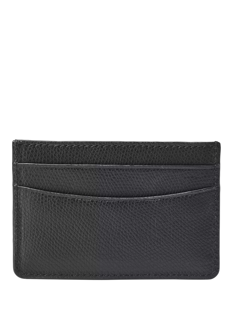 Aspinal of London leather slim credit card case black, imported from the UK