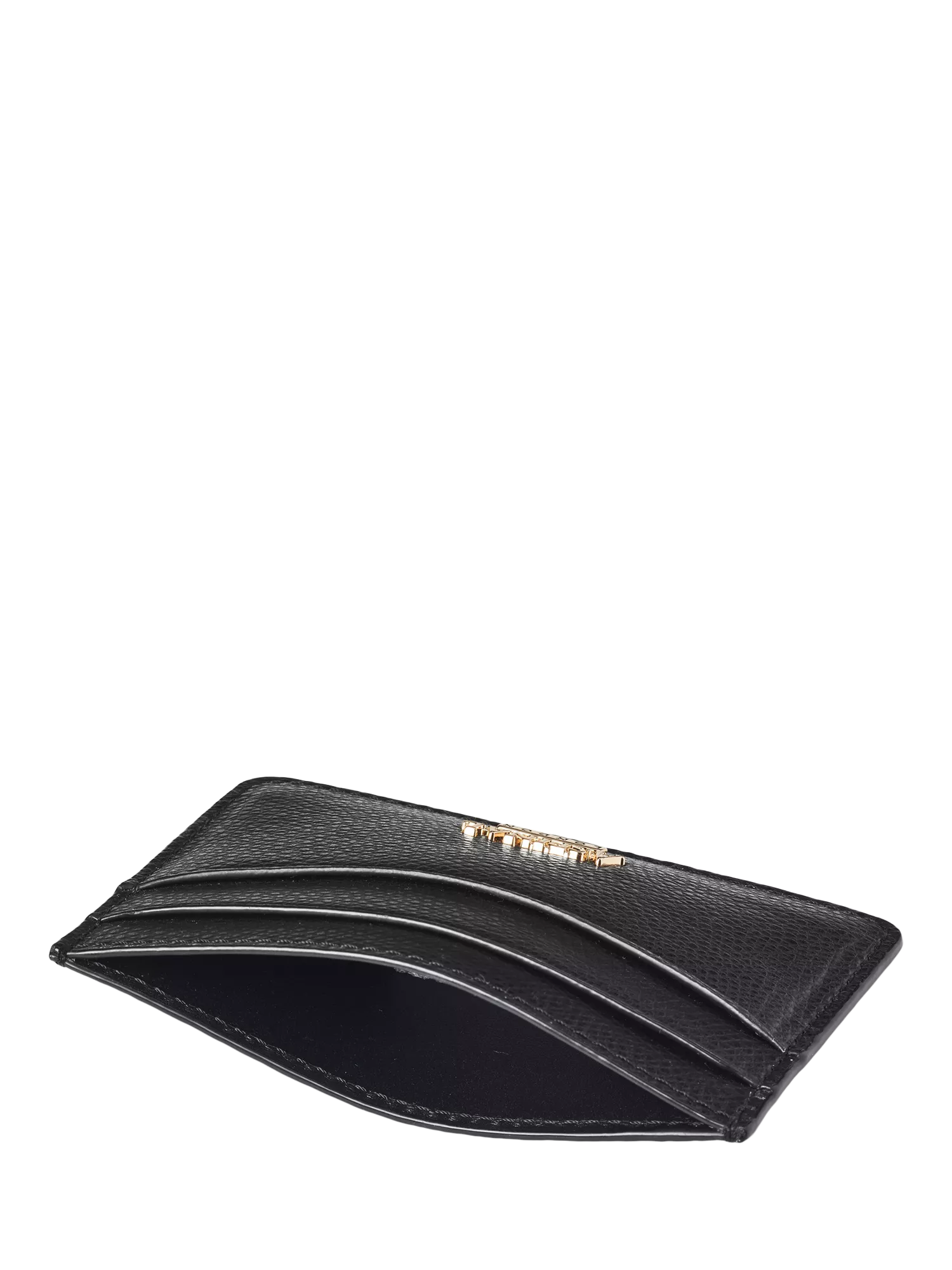 Aspinal of London leather slim credit card case black, imported from the UK