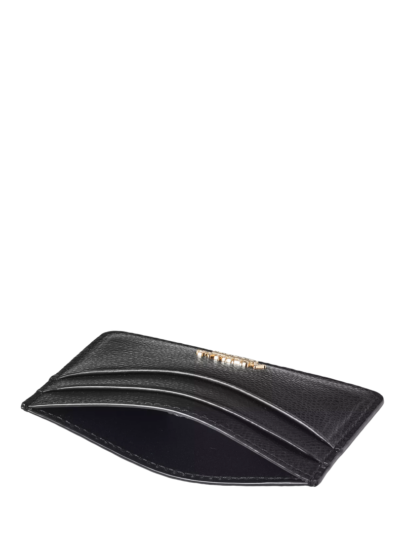 Aspinal of London leather slim credit card case black, imported from the UK