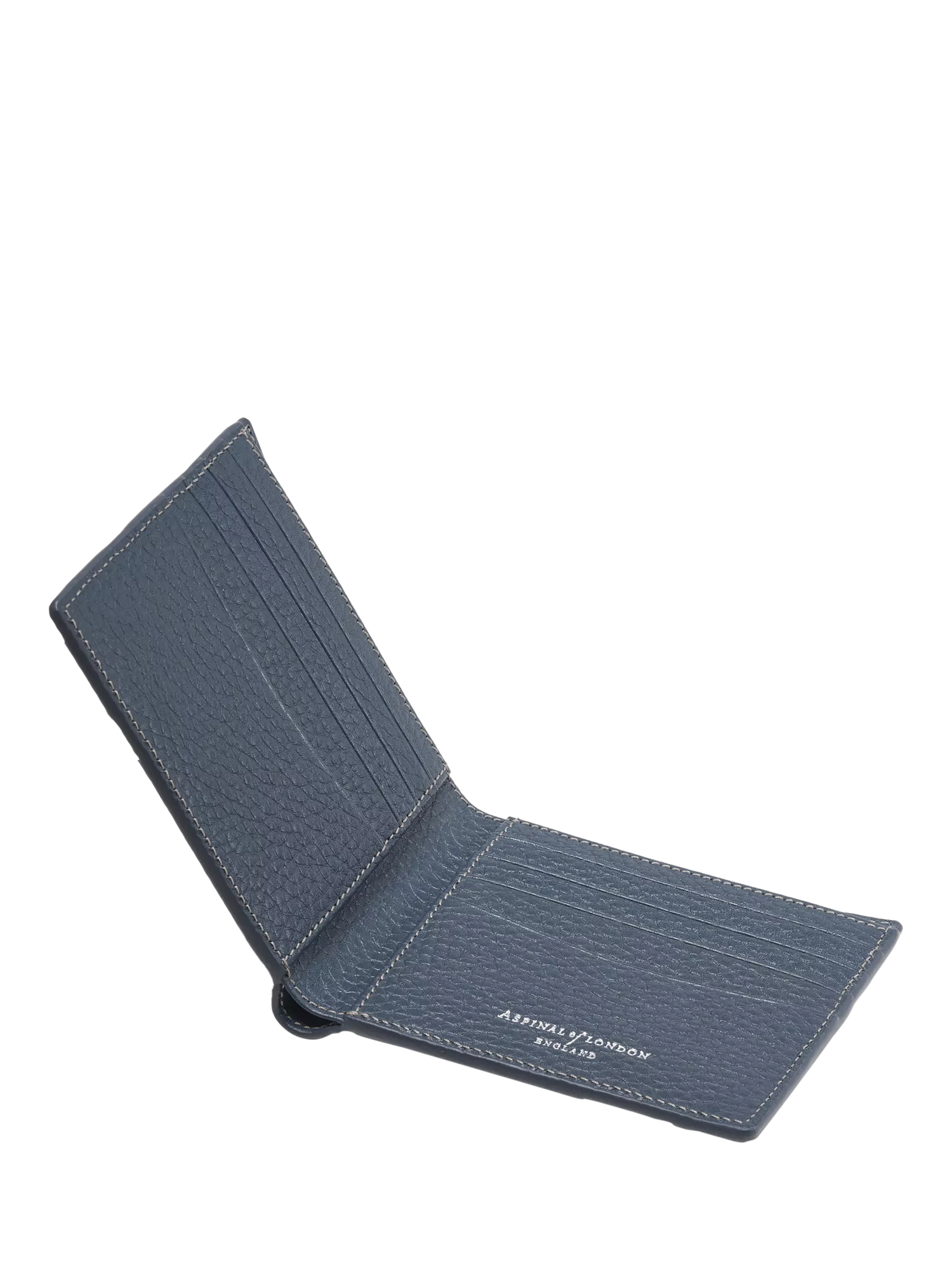 Aspinal of London billfold 8-card wallet in leather, imported from the UK