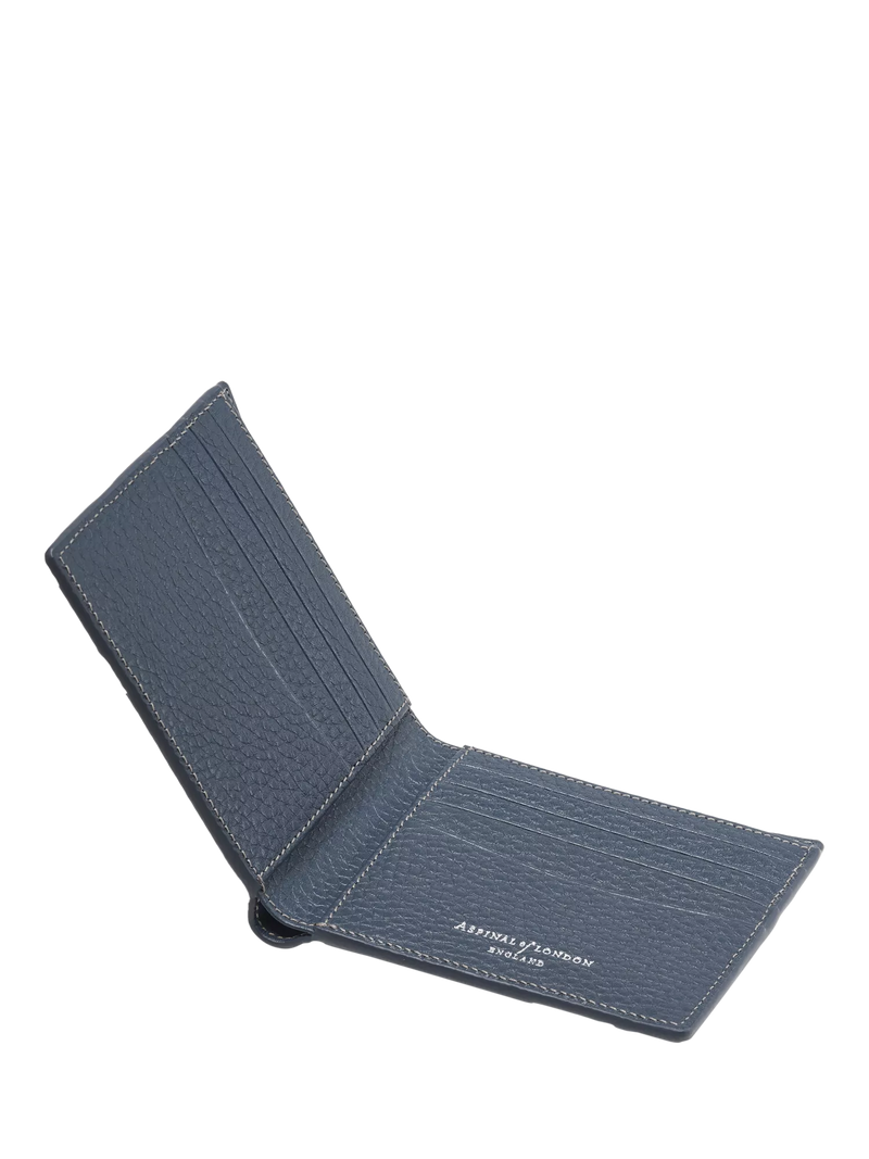 Aspinal of London billfold 8-card wallet in leather, imported from the UK