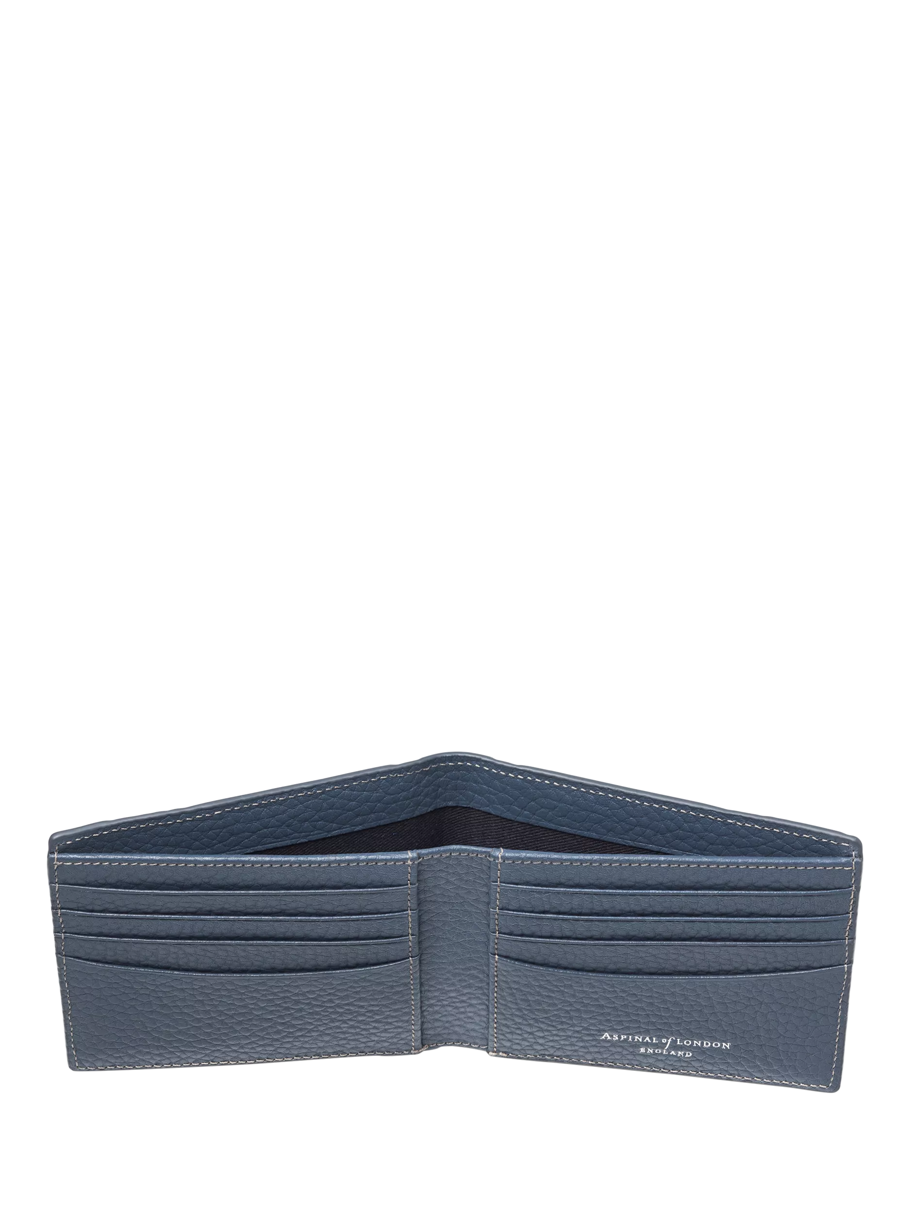 Aspinal of London billfold 8-card wallet in leather, imported from the UK