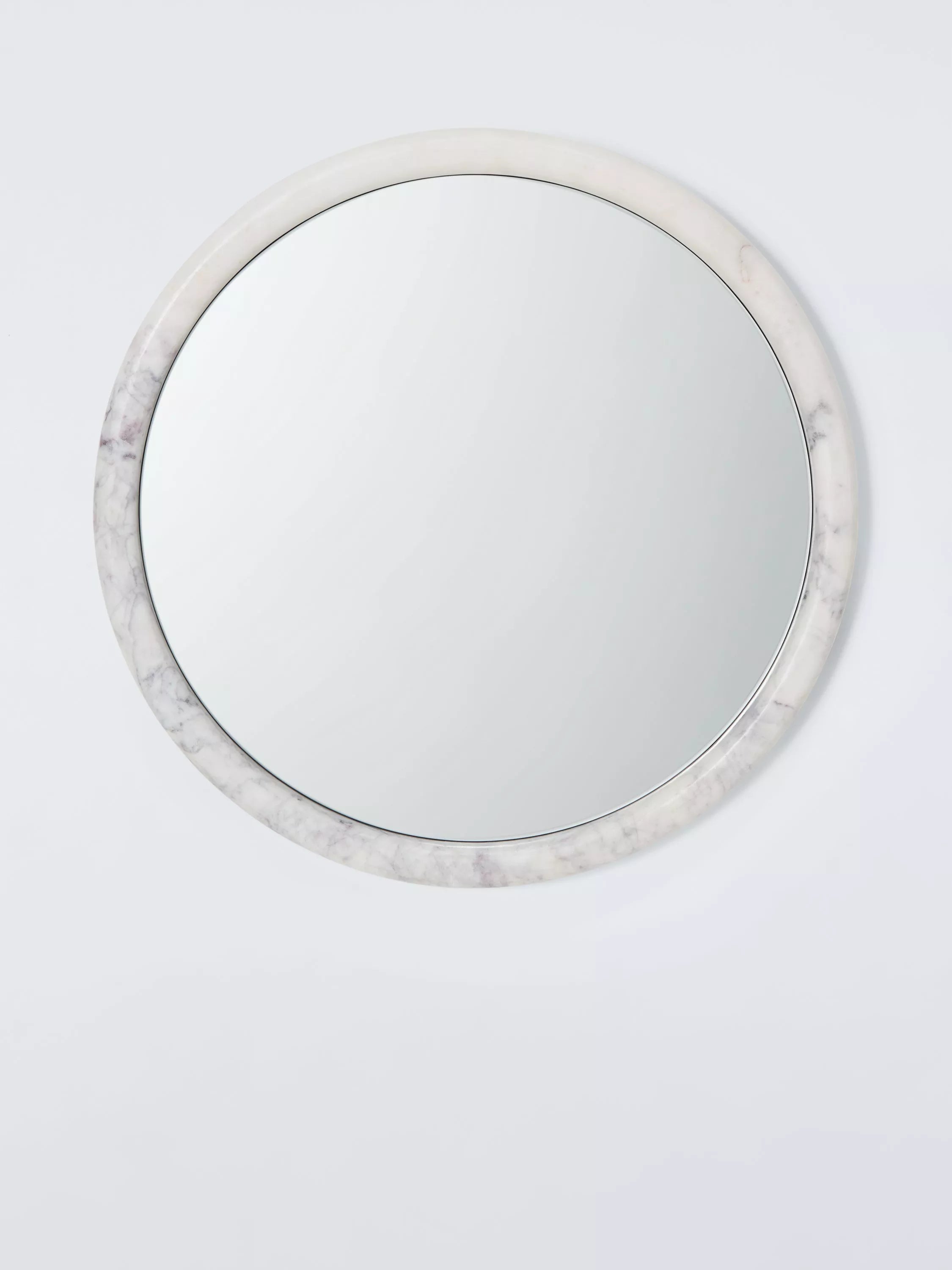 John Lewis Marble Round Wall Mirror, 50cm