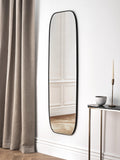 John Lewis full-length black mirror 160x50cm curved corners - British product