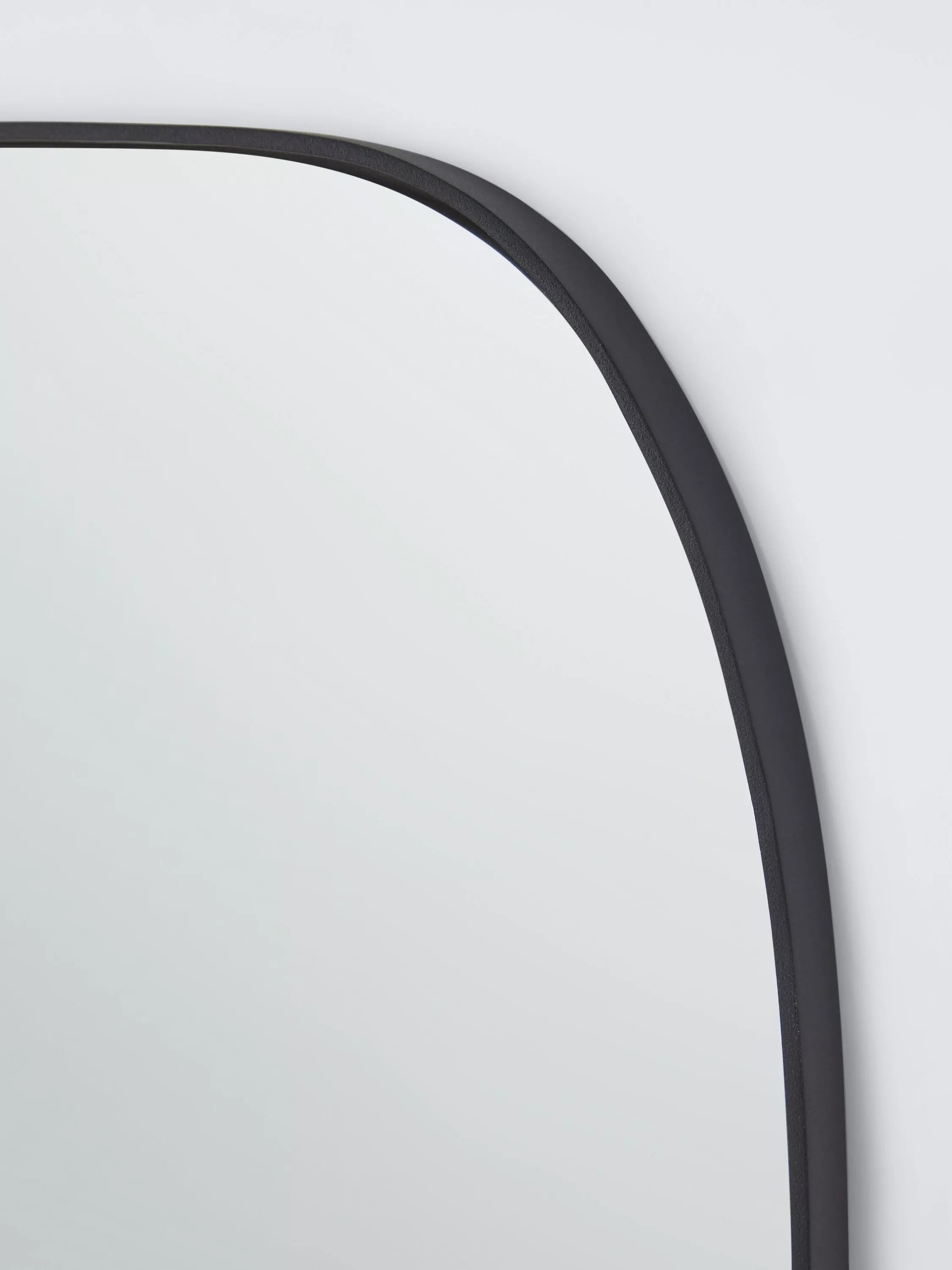 John Lewis full-length black mirror 160x50cm curved corners - British product