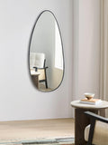 John Lewis teardrop wall mirror black 120x55cm, imported from the UK