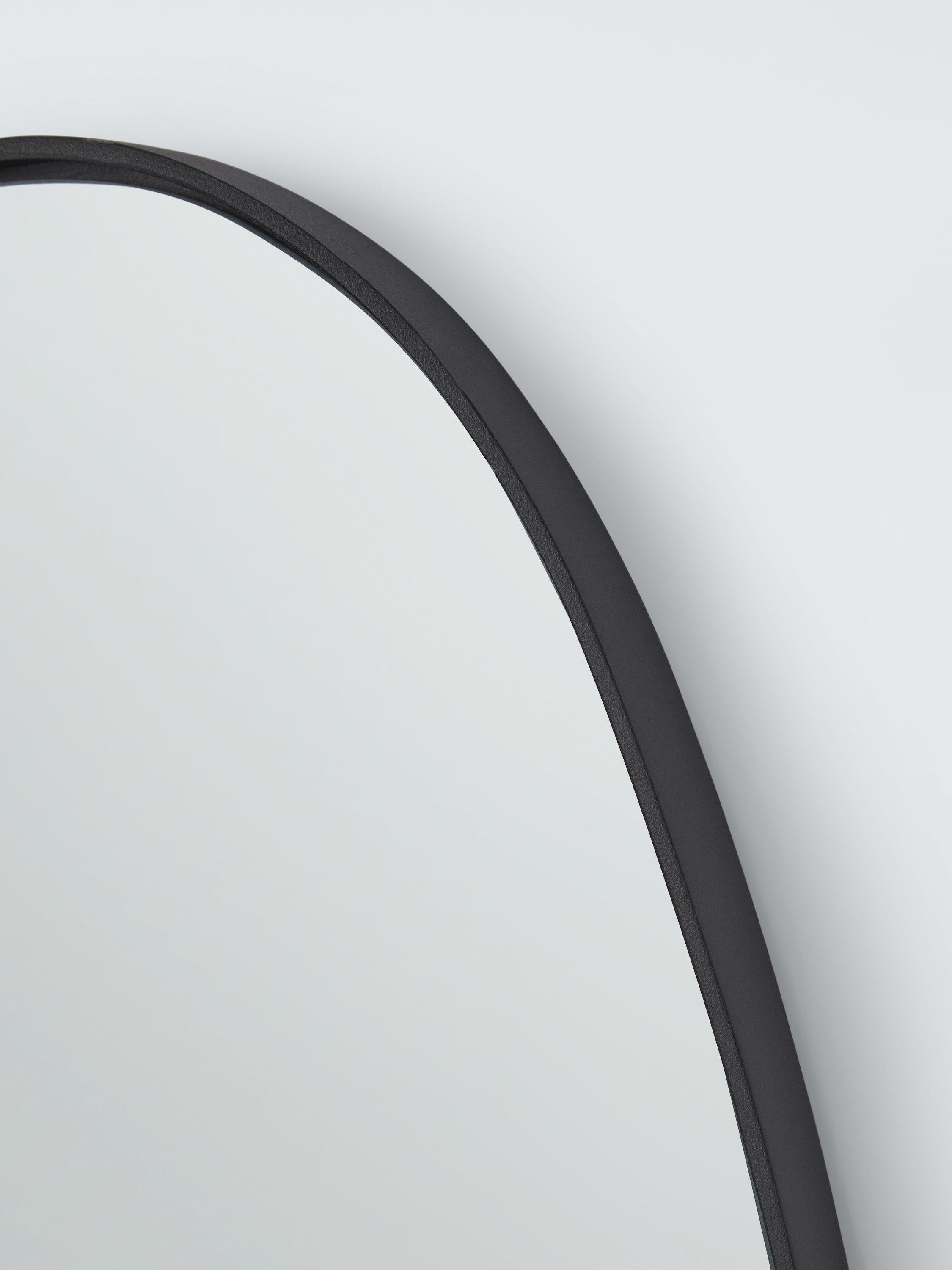 John Lewis teardrop wall mirror black 120x55cm, imported from the UK