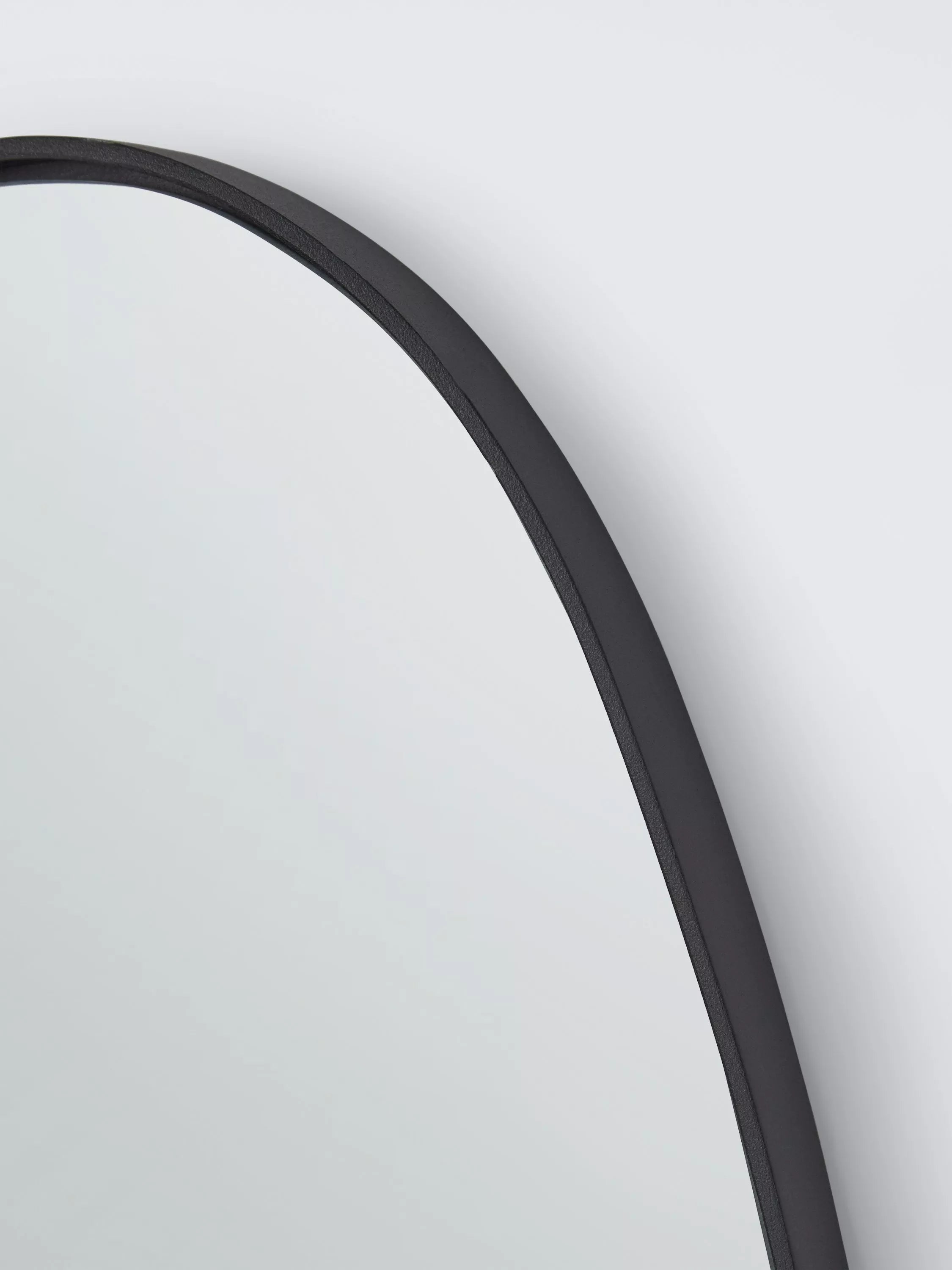John Lewis teardrop wall mirror black 120x55cm, imported from the UK