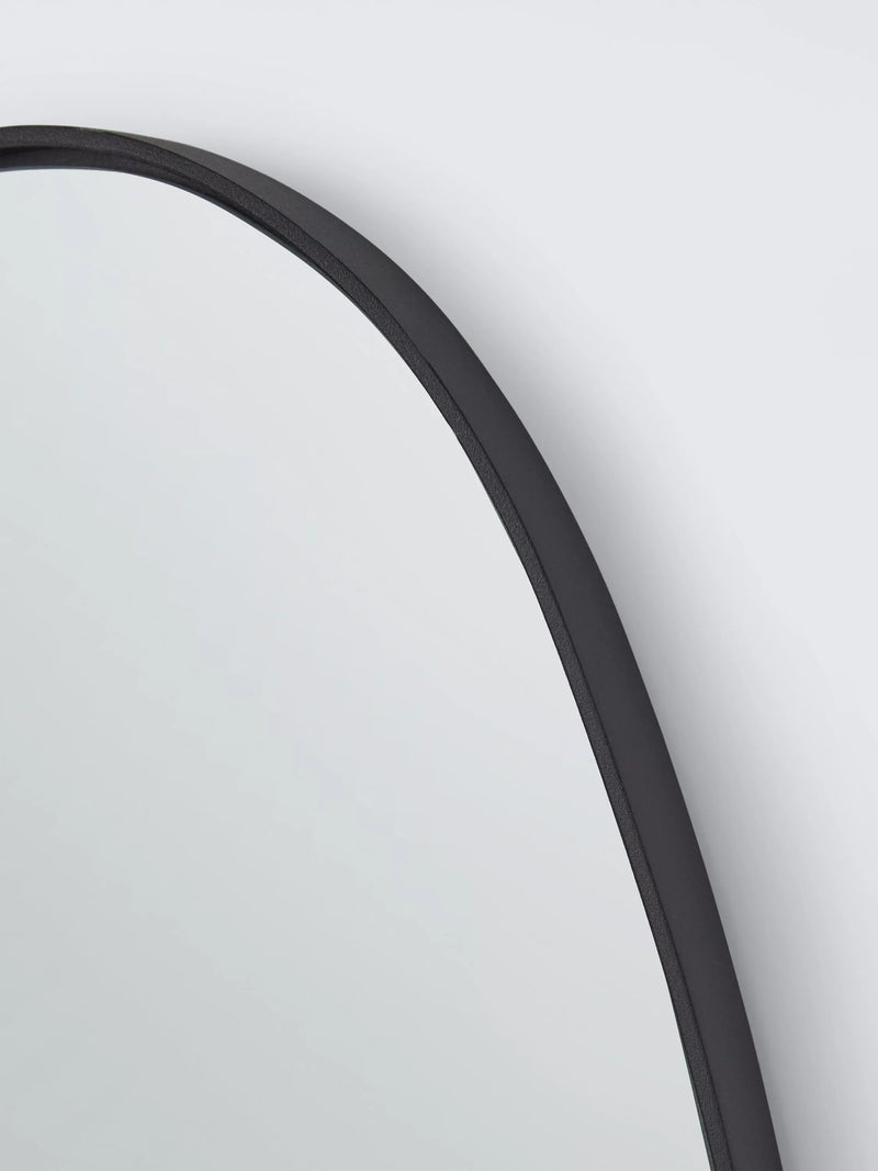 John Lewis teardrop wall mirror black 120x55cm, imported from the UK
