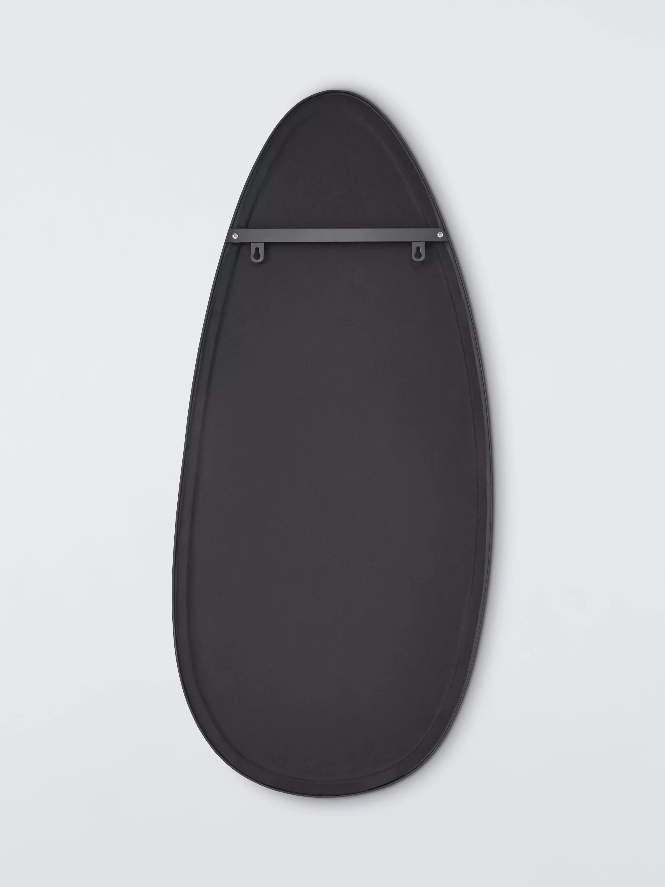 John Lewis teardrop wall mirror black 120x55cm, imported from the UK