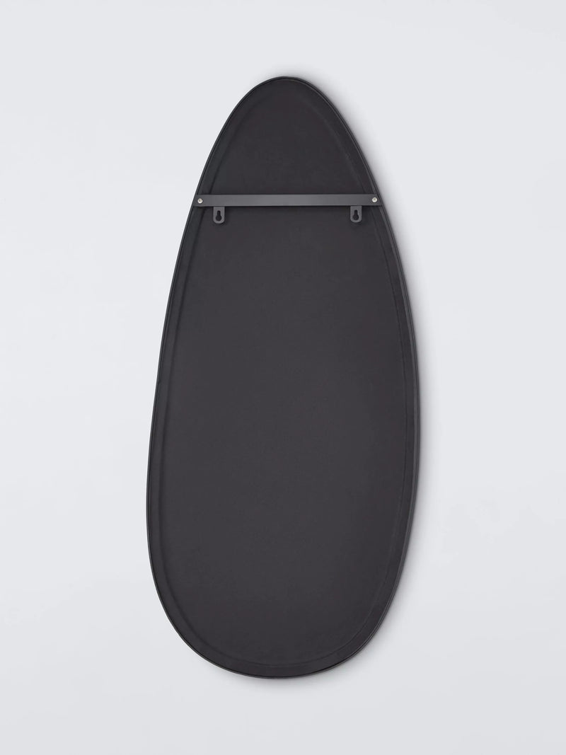 John Lewis teardrop wall mirror black 120x55cm, imported from the UK