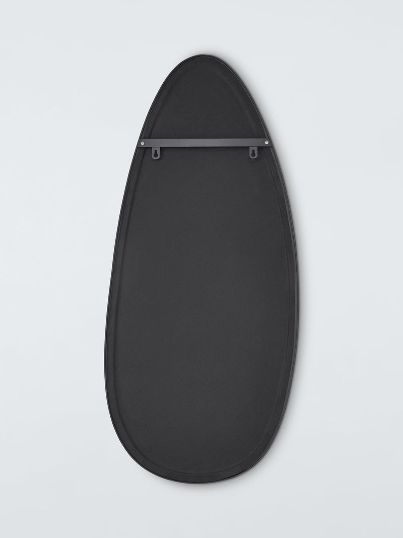 John Lewis teardrop wall mirror black 120x55cm, imported from the UK