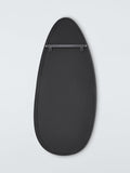 John Lewis teardrop wall mirror black 120x55cm, imported from the UK