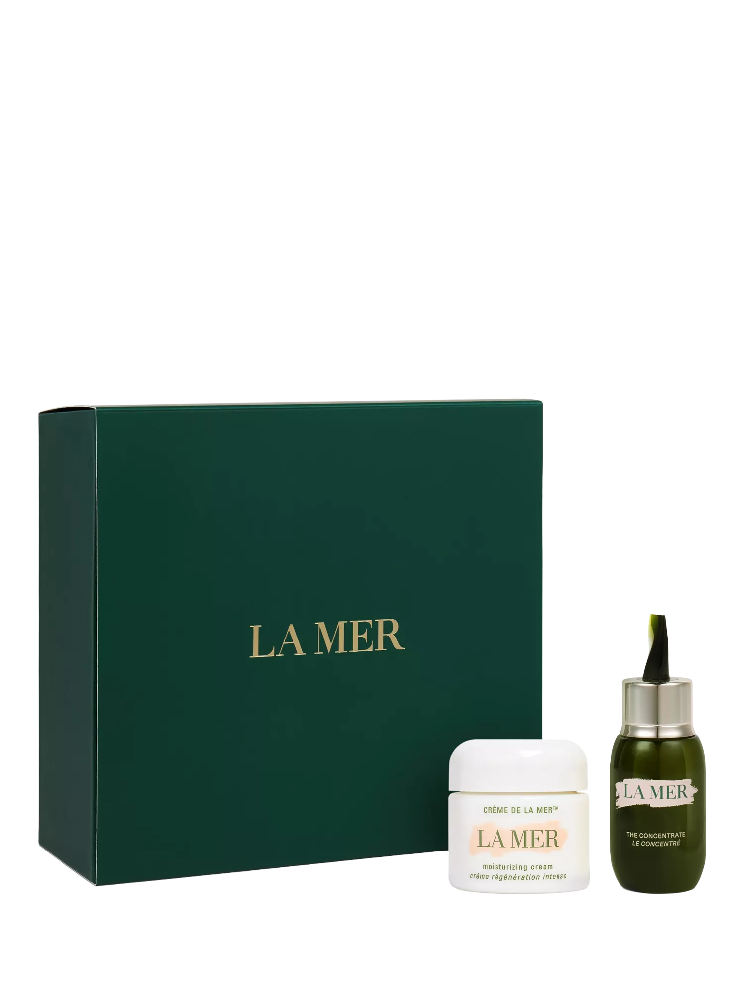 La Mer Moisture and Strength Duet gift set, imported from the UK