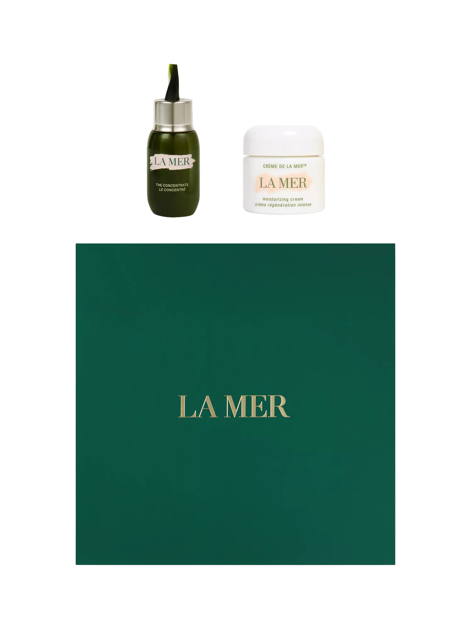 La Mer Moisture and Strength Duet gift set, imported from the UK