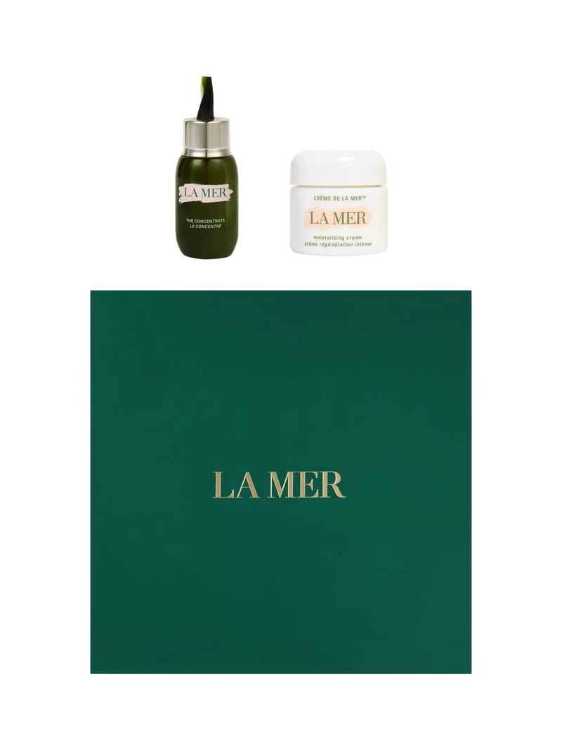 La Mer Moisture and Strength Duet gift set, imported from the UK