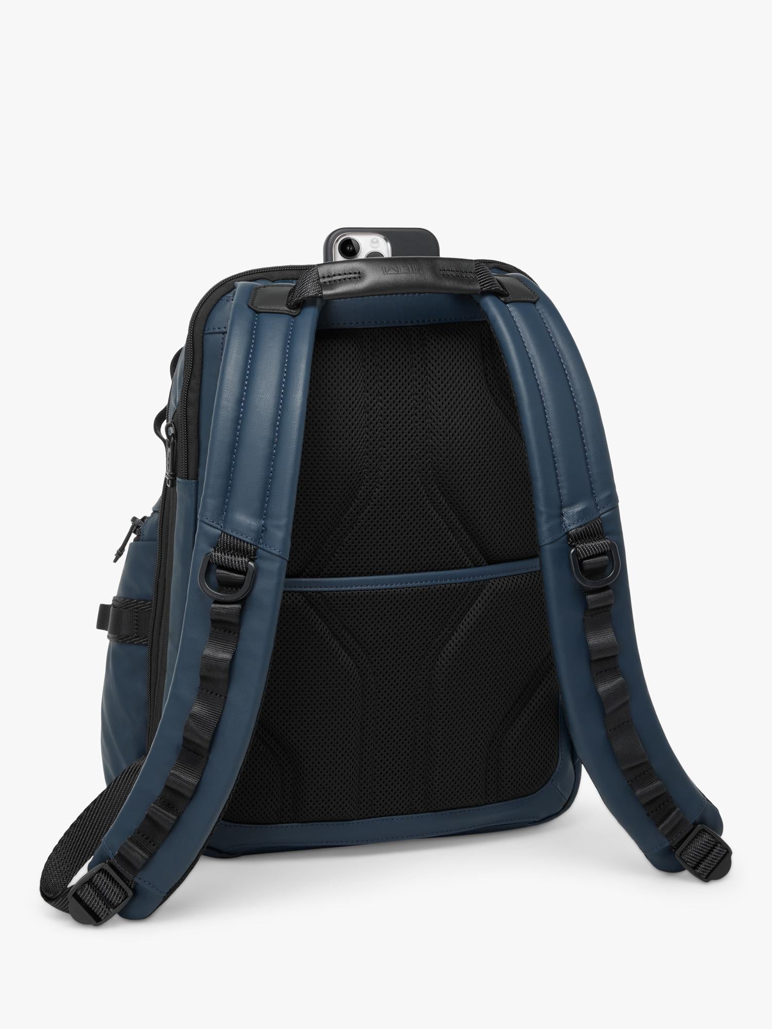 TUMI Navigation Backpack navy coated canvas 42.27L - British product