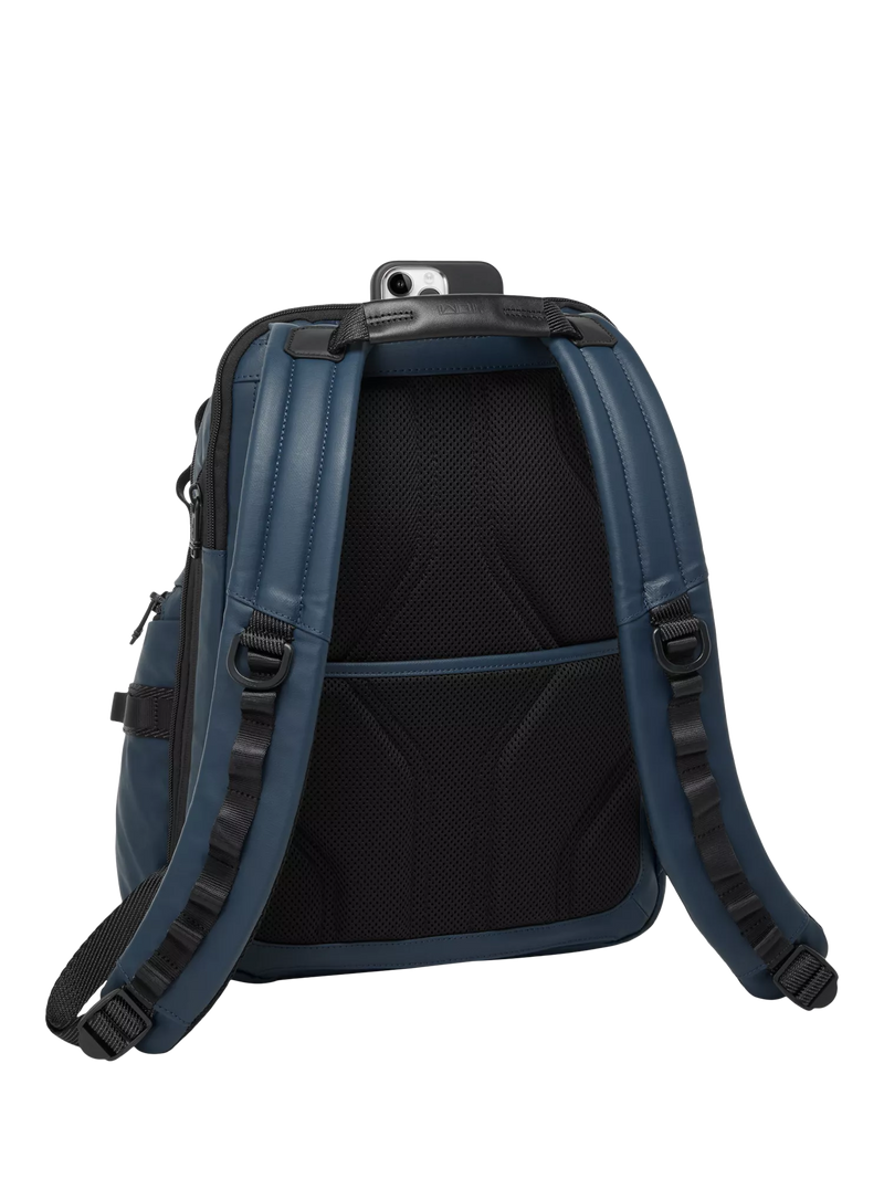 TUMI Navigation Backpack navy coated canvas 42.27L - British product