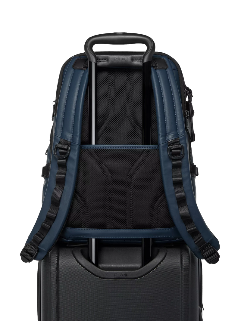 TUMI Navigation Backpack navy coated canvas 42.27L - British product