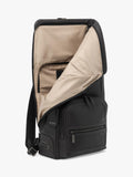 TUMI Osborn Roll Top Backpack in Espresso Brown Bombe, imported from the UK