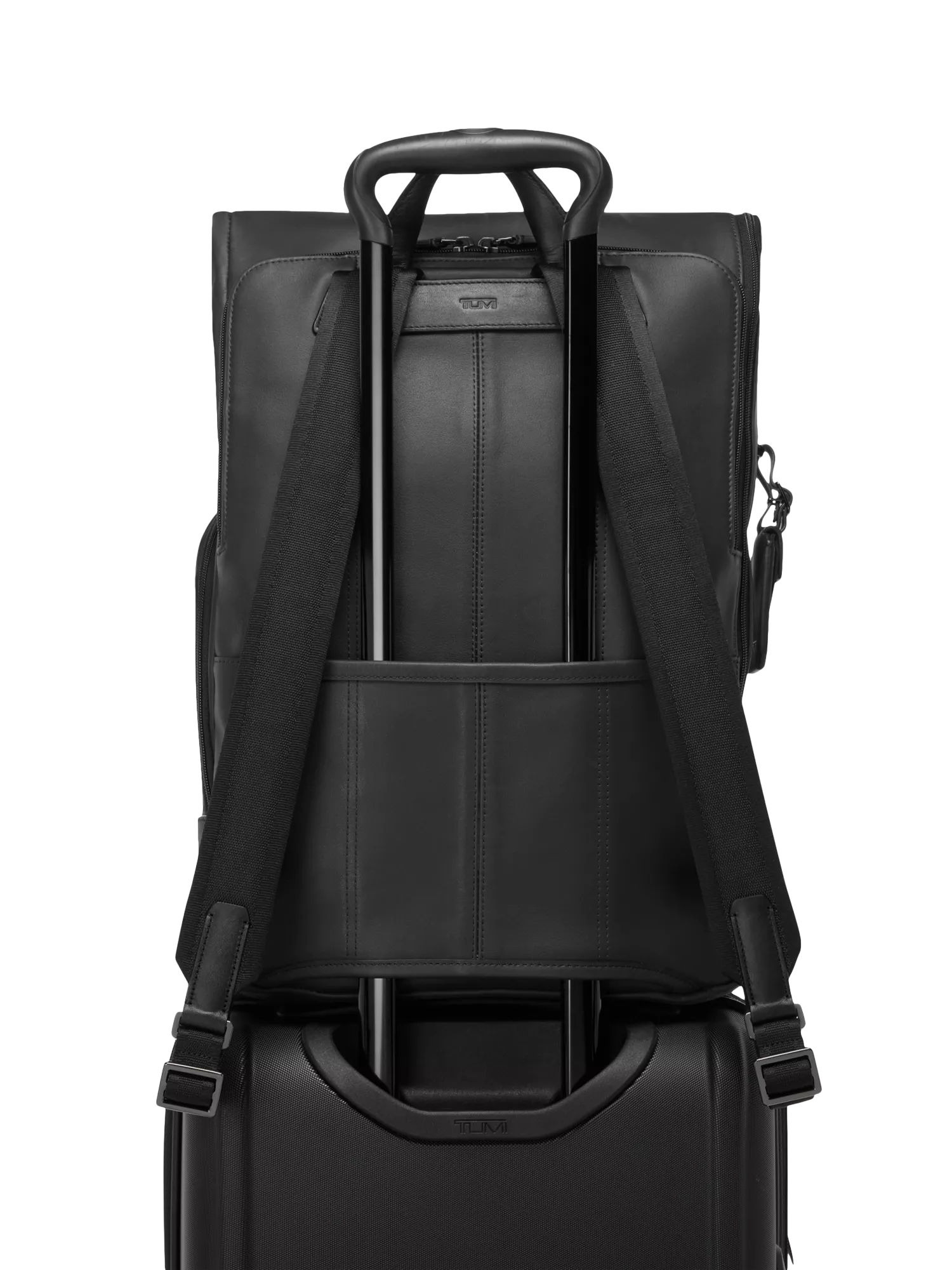TUMI Osborn Roll Top Backpack in Espresso Brown Bombe, imported from the UK