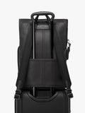 TUMI Osborn Roll Top Backpack in Espresso Brown Bombe, imported from the UK