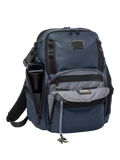 TUMI Search Backpack navy coated canvas (British brand)