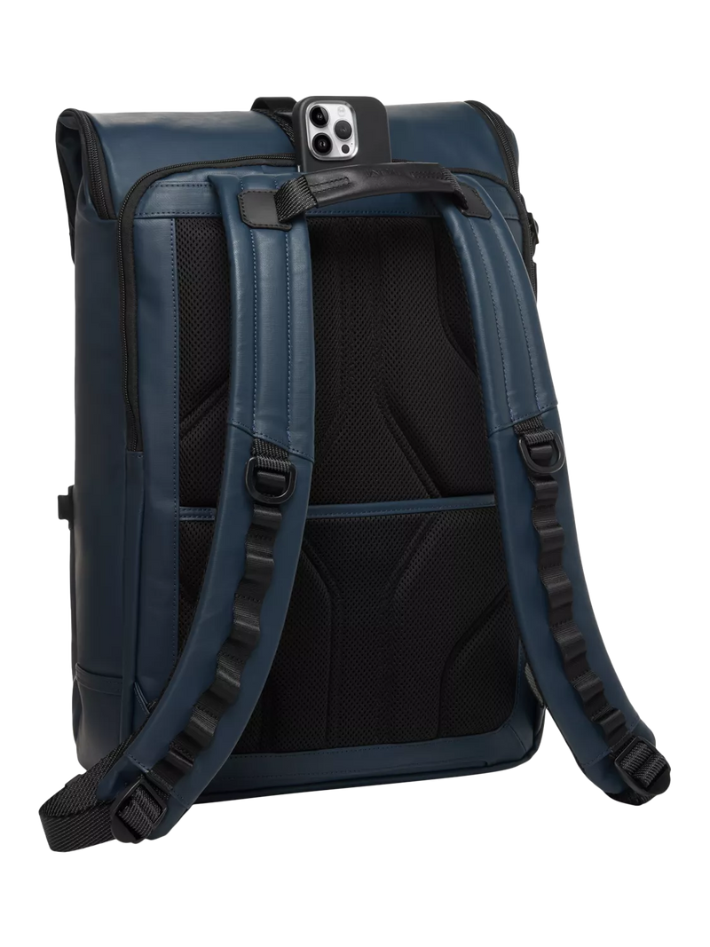 TUMI Surveillance Backpack navy coated canvas, UK version
