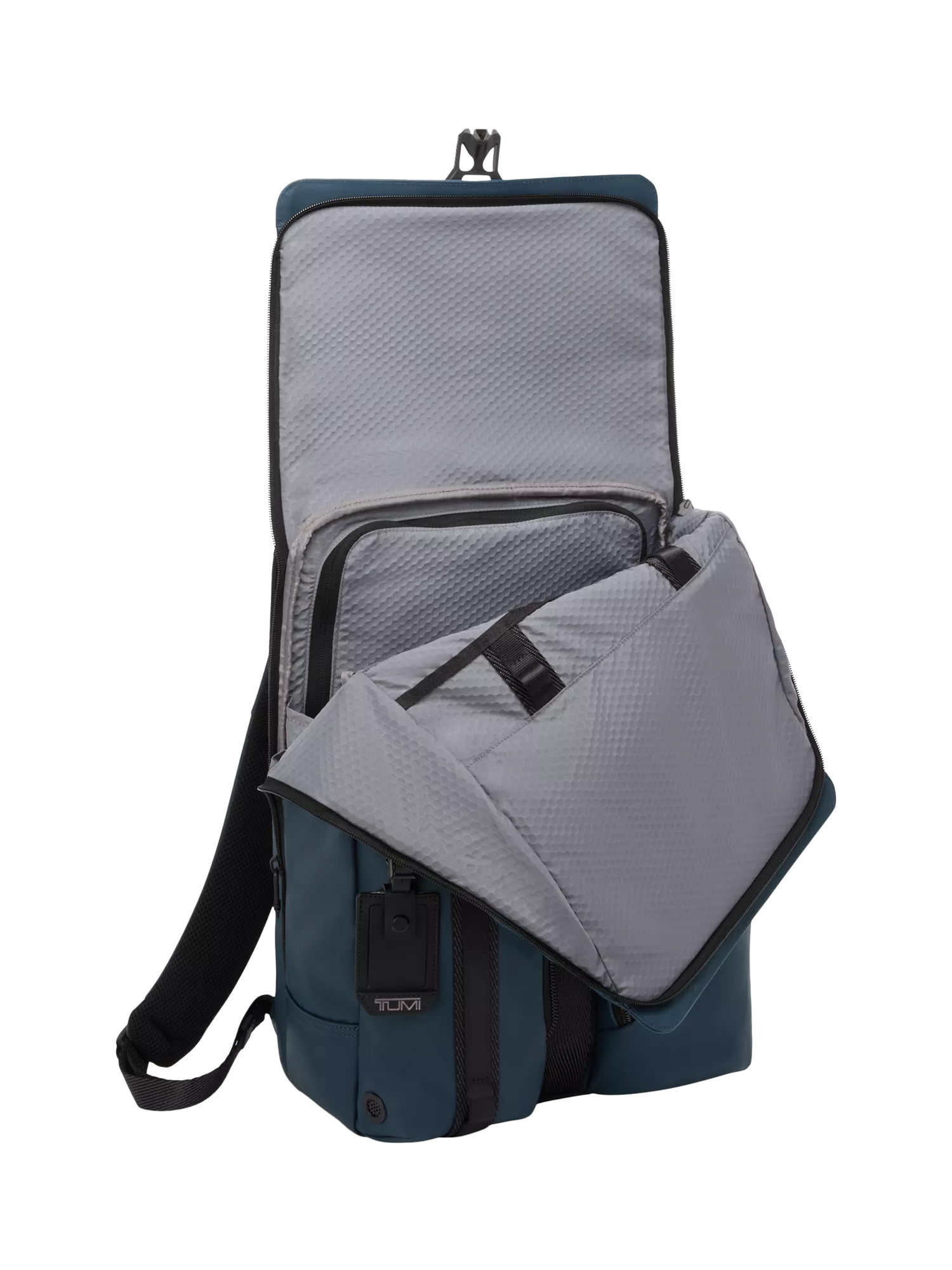 TUMI Surveillance Backpack navy coated canvas, UK version