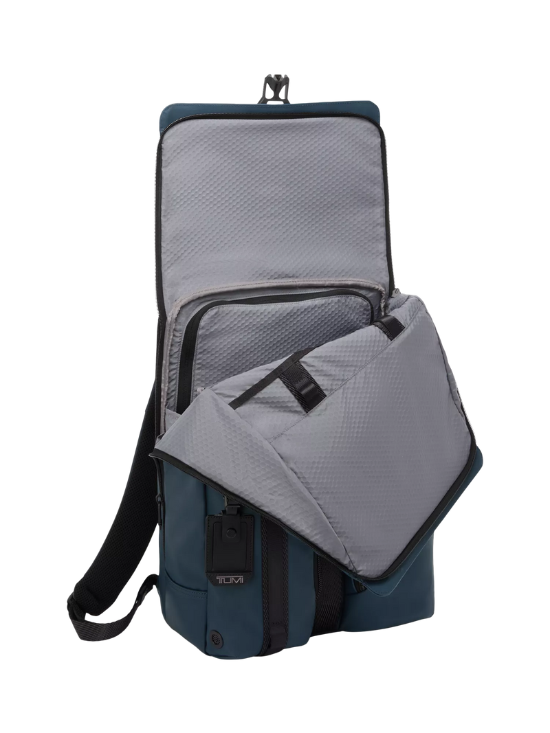 TUMI Surveillance Backpack navy coated canvas, UK version