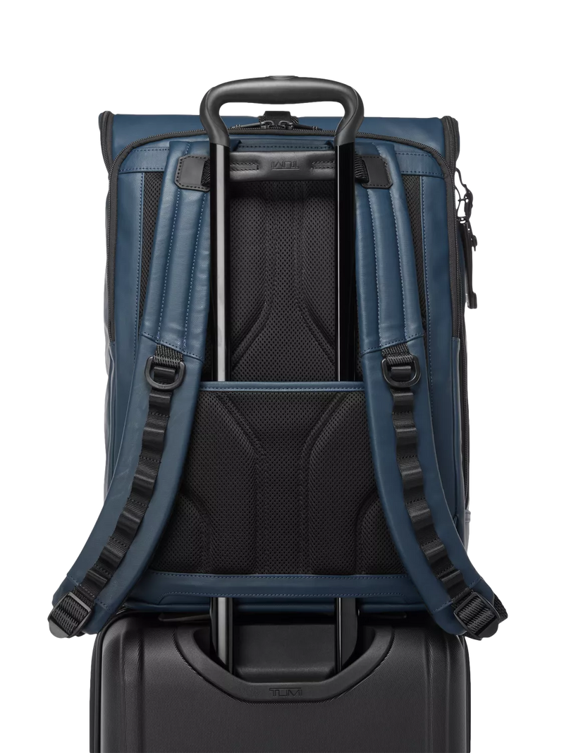 TUMI Surveillance Backpack navy coated canvas, UK version