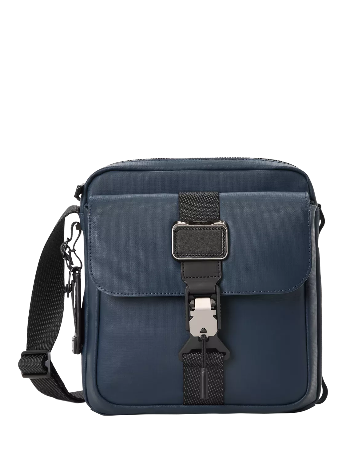 TUMI Junior crossbody bag navy coated canvas, UK version