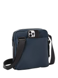 TUMI Junior crossbody bag navy coated canvas, UK version