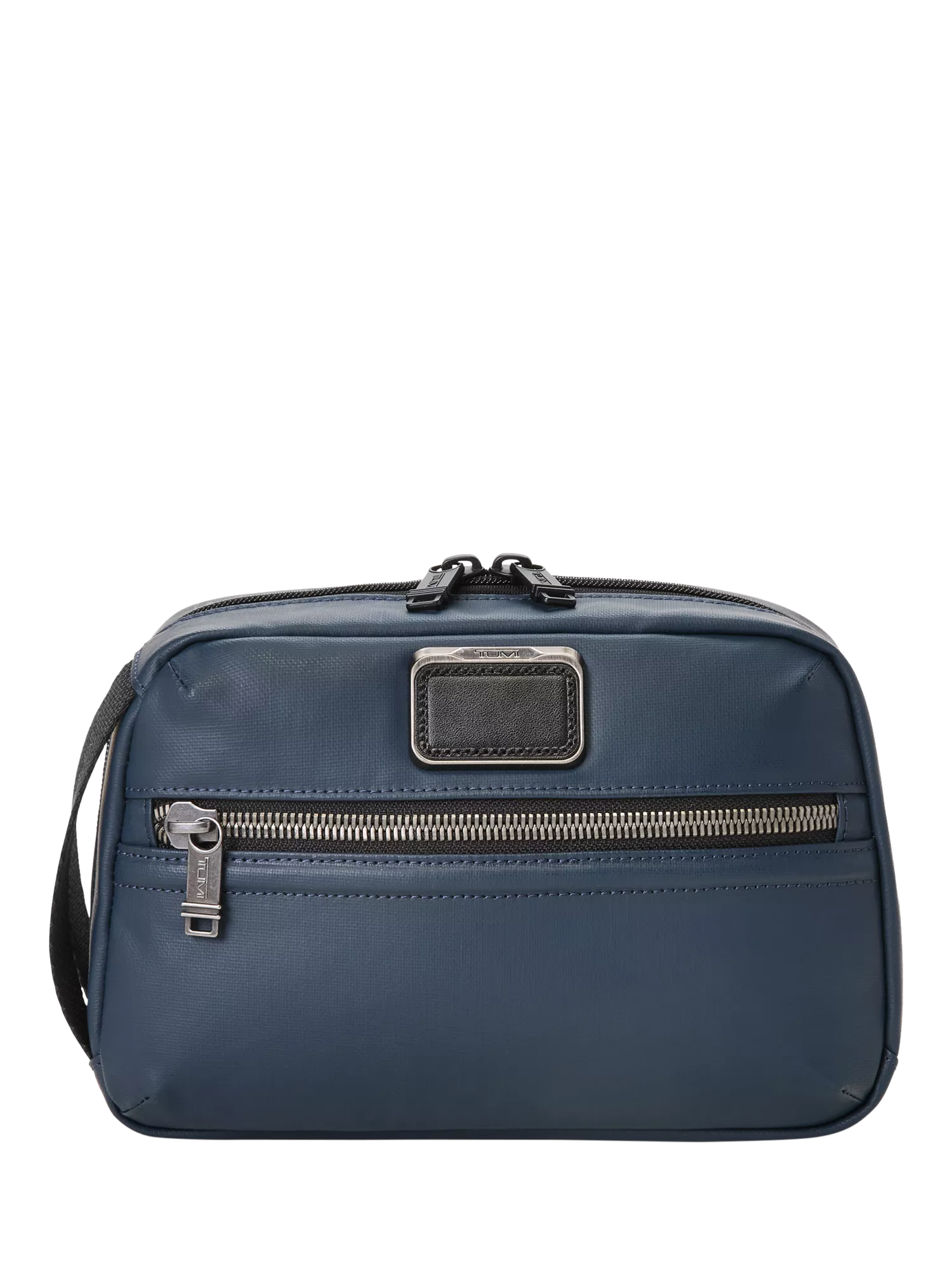 TUMI Response travel kit navy coated canvas (British brand)